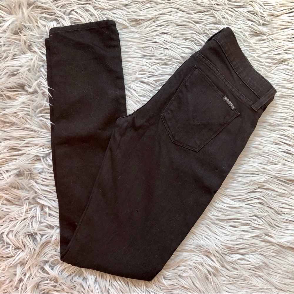 Hudson Colette Skinny Black Jeans 26